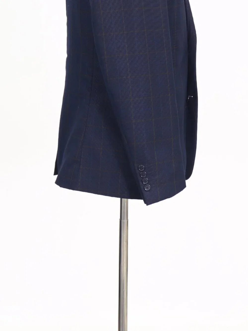 Marco Viali 42R Navy Blazer Sport Coat Jacket 2-Button Check W852